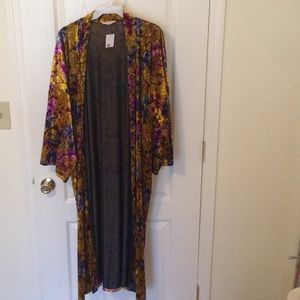 Floral Velvet OVERSIZED Cardigan.